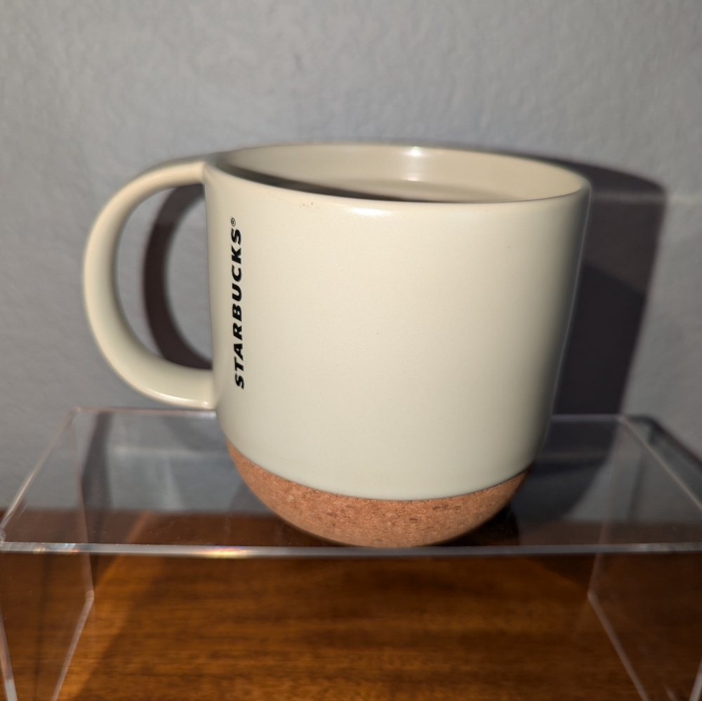 Starbucks Cork Bottom Coffee Tea Mug Cup White